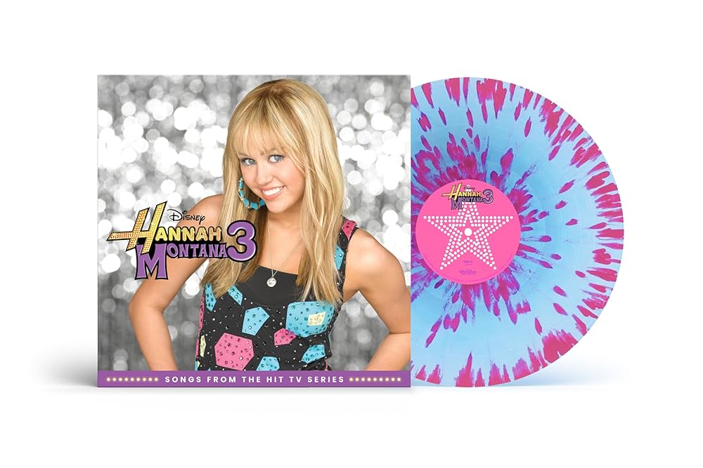 海外版　Hannah Montana ハンナモンタナ レコード　新品 Amazon.com: Hannah Montana 3[Pretty In Pink Splatter LP